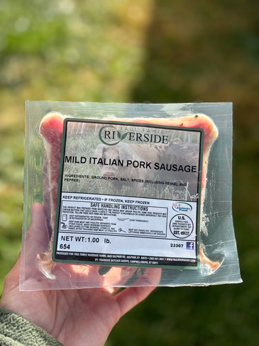 Pasture-Raised Pork Sausage **3 Flavors Available**