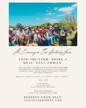 Load image into Gallery viewer, Farm Tours and Dinners 2026
